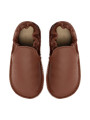 chaussures et pantoufles en cuir à semelle souple pieds nus pour enfants et adultes
