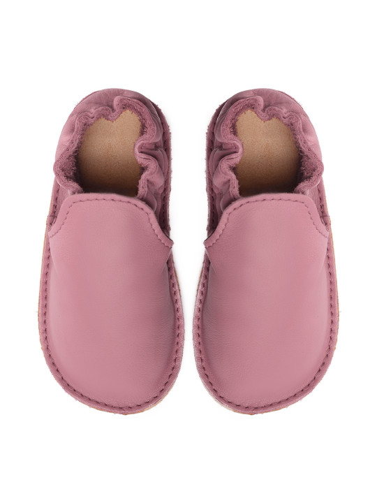 chaussures et pantoufles en cuir à semelle souple pieds nus pour enfants et adultes