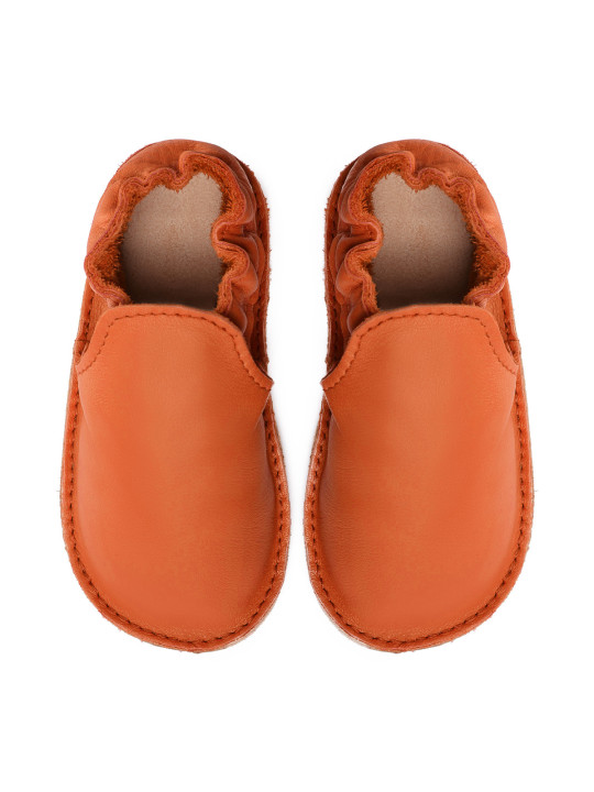 chaussures et pantoufles en cuir à semelle souple pieds nus pour enfants et adultes