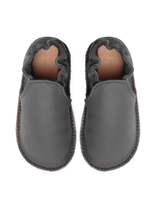 chaussures et pantoufles en cuir à semelle souple pieds nus pour enfants et adultes