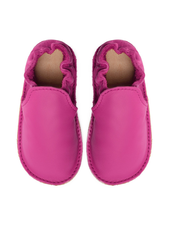chaussures et pantoufles en cuir à semelle souple pieds nus pour enfants et adultes