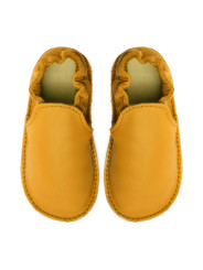 chaussures et pantoufles en cuir à semelle souple pieds nus pour enfants et adultes