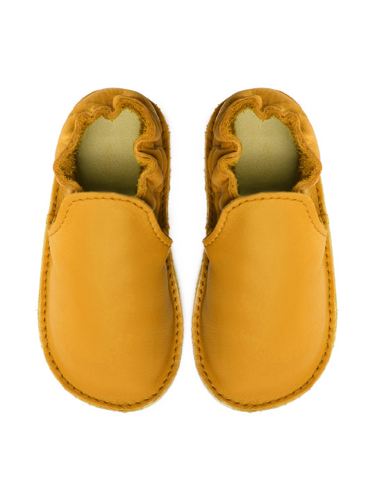 chaussures et pantoufles en cuir à semelle souple pieds nus pour enfants et adultes