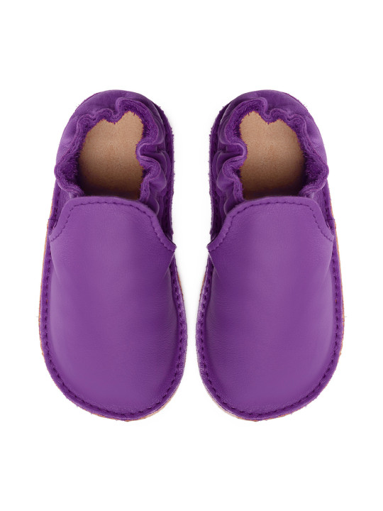 chaussures et pantoufles en cuir à semelle souple pieds nus pour enfants et adultes