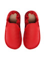 chaussures et pantoufles en cuir à semelle souple pieds nus pour enfants et adultes