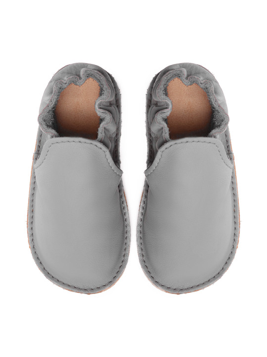 chaussures et pantoufles en cuir à semelle souple pieds nus pour enfants et adultes
