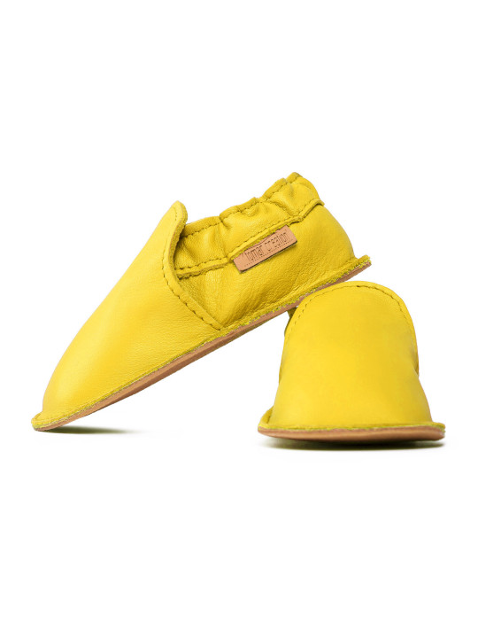 chaussures et pantoufles en cuir à semelle souple pieds nus pour enfants et adultes