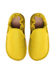 chaussures et pantoufles en cuir à semelle souple pieds nus pour enfants et adultes