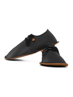 Lace up barefoot shoes nero