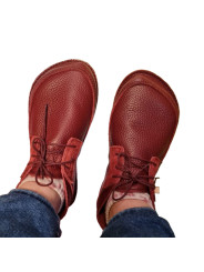 Custom made lace-up barefoot shoes