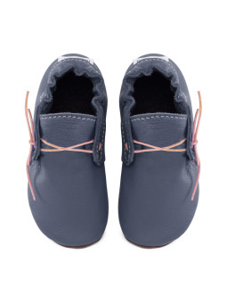 Moccasins slippers blu marino