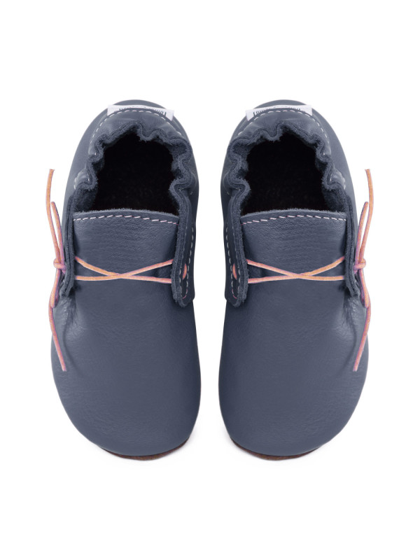 Moccasins slippers blu marino