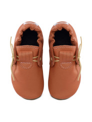 Chaussons mocassins brandy