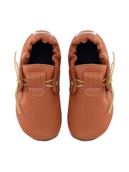 Chaussons mocassins brandy