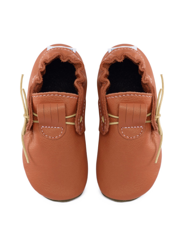 Chaussons mocassins brandy