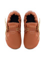Moccasins slippers brandy