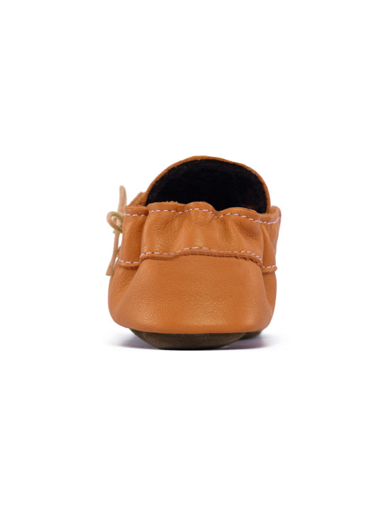 Moccasins slippers brandy