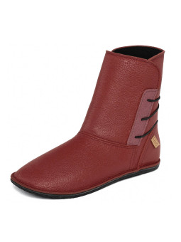 minimalist barefoot leather boots, leather lining, wool or fleece, handmade