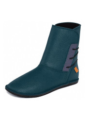 minimalist barefoot leather boots, leather lining, wool or fleece, handmade