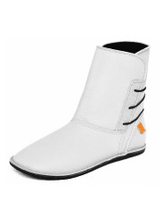 minimalist barefoot leather boots, leather lining, wool or fleece, handmade