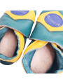Barefoot Slippers Brazil Flag | Winter Lined Option | Tomar Creation