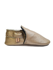 Chaussons en cuir souple SLIM Confort pieds nus artisanal
