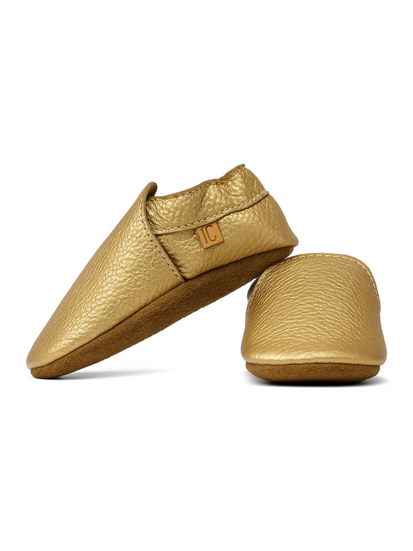 Chaussons en cuir souple SLIM Confort pieds nus artisanal