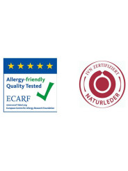 The slip on slippers are made of quality 100% BIO organic leather from Germany with NATURLEDER certificate.