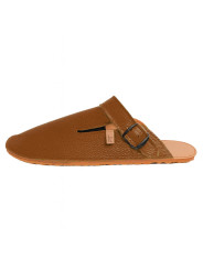 Chaussures en cuir sabots barefoot espace aux orteils, semelle flexible et plate