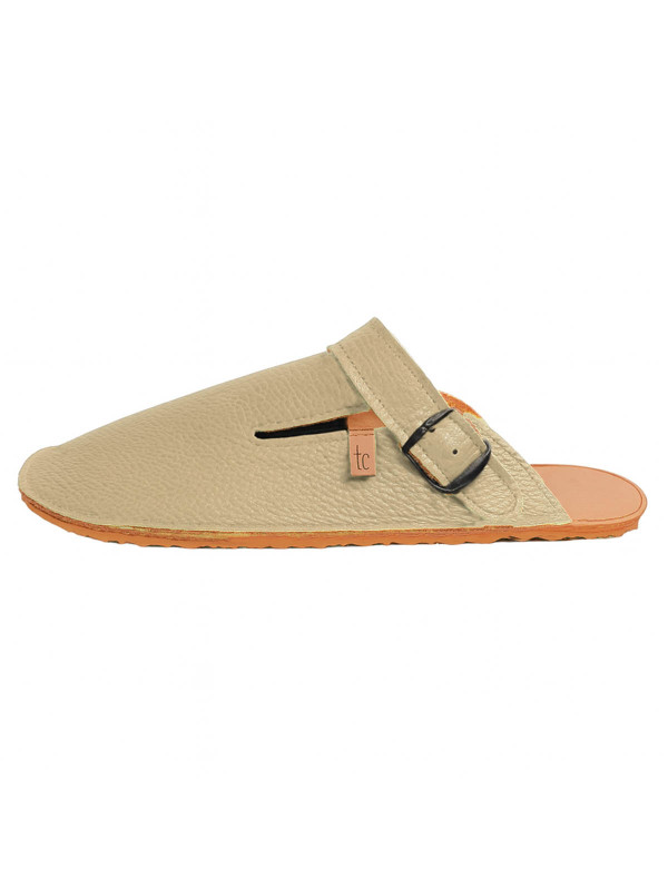 Chaussures en cuir sabots barefoot espace aux orteils, semelle flexible et plate