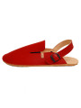 Leather barefoot clogs shoes, roomy toe box, flexible flat sole