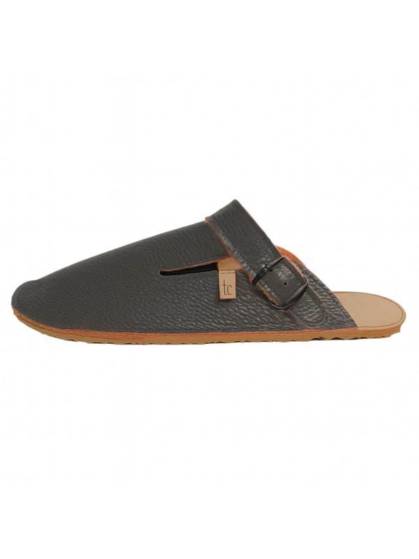 Chaussures en cuir sabots barefoot espace aux orteils, semelle flexible et plate