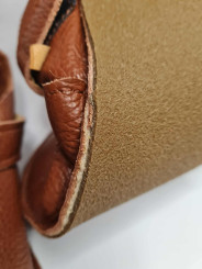 Zippy bruciato insulated with a sheep wool lining