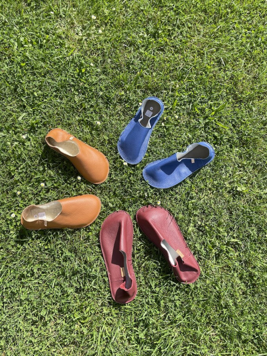 Babouches cuir barefoot artisanales