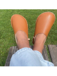 Babouches cuir barefoot artisanales