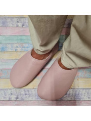 Soft leather babouche slippers, sizes 34 to 49, Tomar Creation