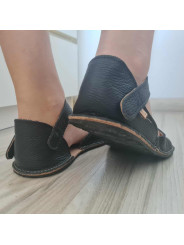 Soft leather sandals ballerina barefoot shoes wide