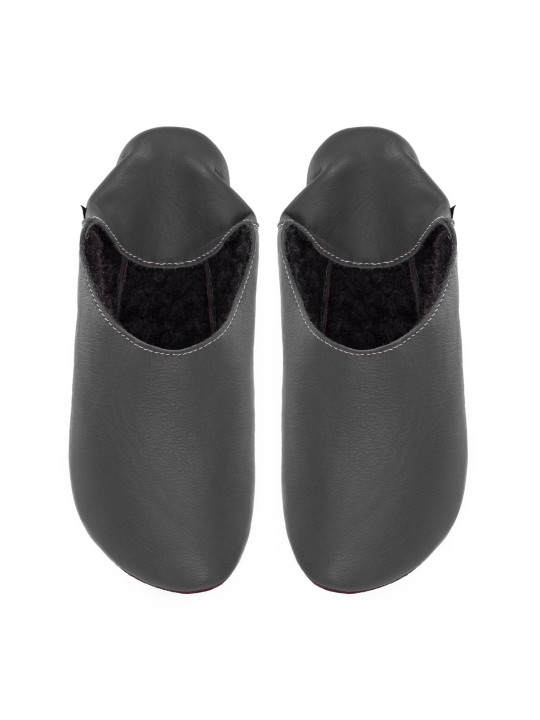 Babouche slippers - fog