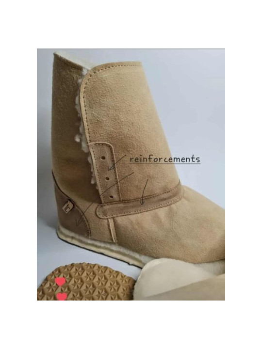 Sheepskin Boots – Minimalist Barefoot Design – Custom Sole Options | Tomar Creation gum sole collection