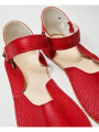 Ballerine barefoot sandales extra flexible rosso fueco