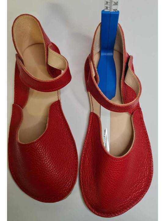 Soft leather sandals ballerina barefoot shoes wide