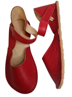 Soft leather sandals ballerina barefoot shoes wide