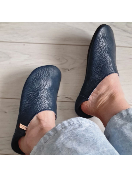 Chaussons babouches en cuir souple du 34 au 49 Tomar Creation
