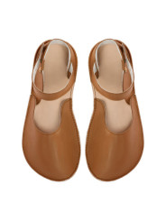 Ballerine barefoot sandales extra flexible brandy