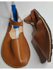 Soft leather sandals ballerina barefoot shoes wide