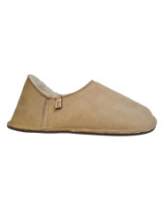 Babouches en peau lainée, 100% mouton