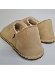 Babouches en peau lainée, 100% mouton