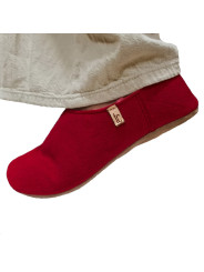 Capačky - ovčia koža  - Stielky  z brúsenej kože.