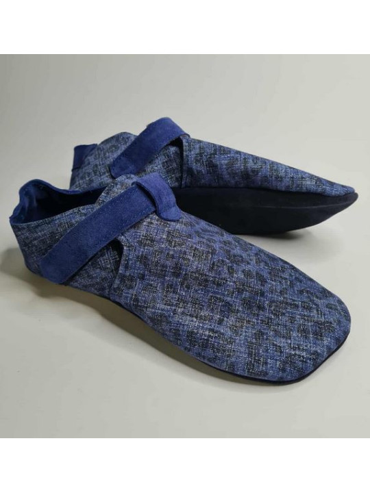 SLIM leather slippers with or without wool lining