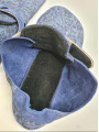 SLIM leather slippers with or without wool lining